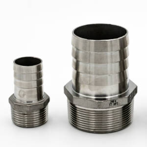 NIPLE MANGUERA INOXIDABLE