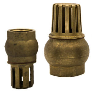 VÁLVULA DE PIE BRONCE